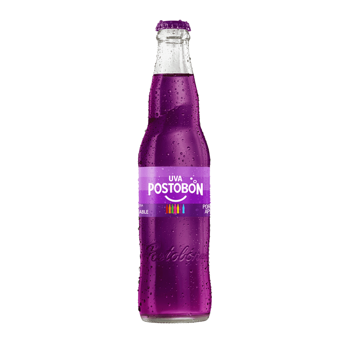 Diseño sin título (30) Uva postobon vidrio 350 ml - Imagen 1